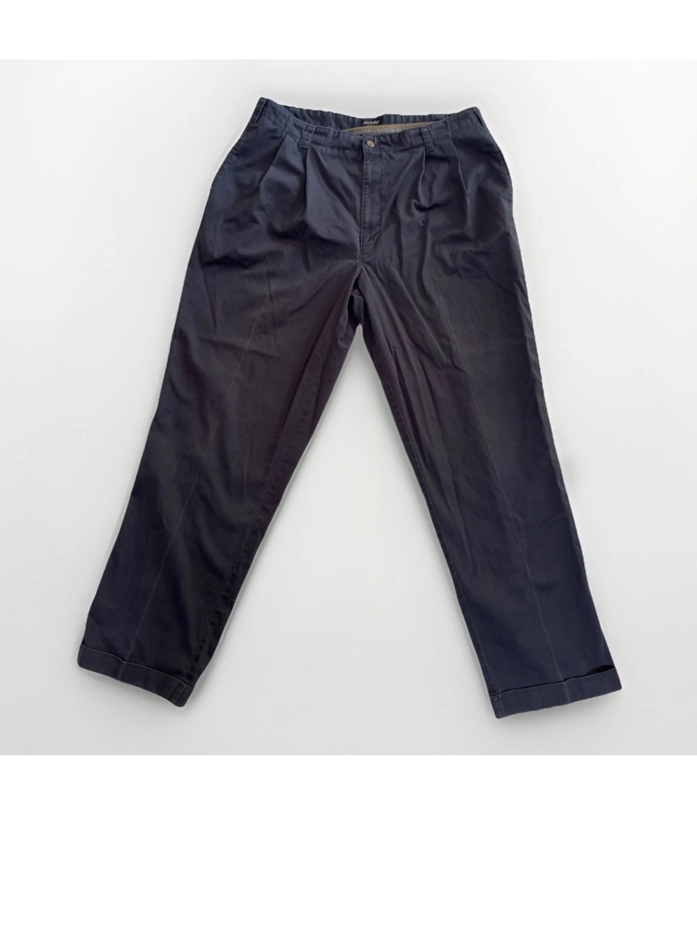 DockERS Men's Classic Fit Khakis D3 100% Cotton, Navy, 38x32 Pants
